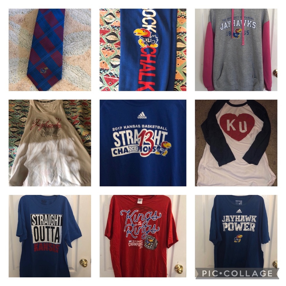 KU Kansas Jayhawk Ultimate Fan Bundle❤️💙